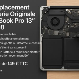 Remplacement Batterie MacBook Pro 13" A1708